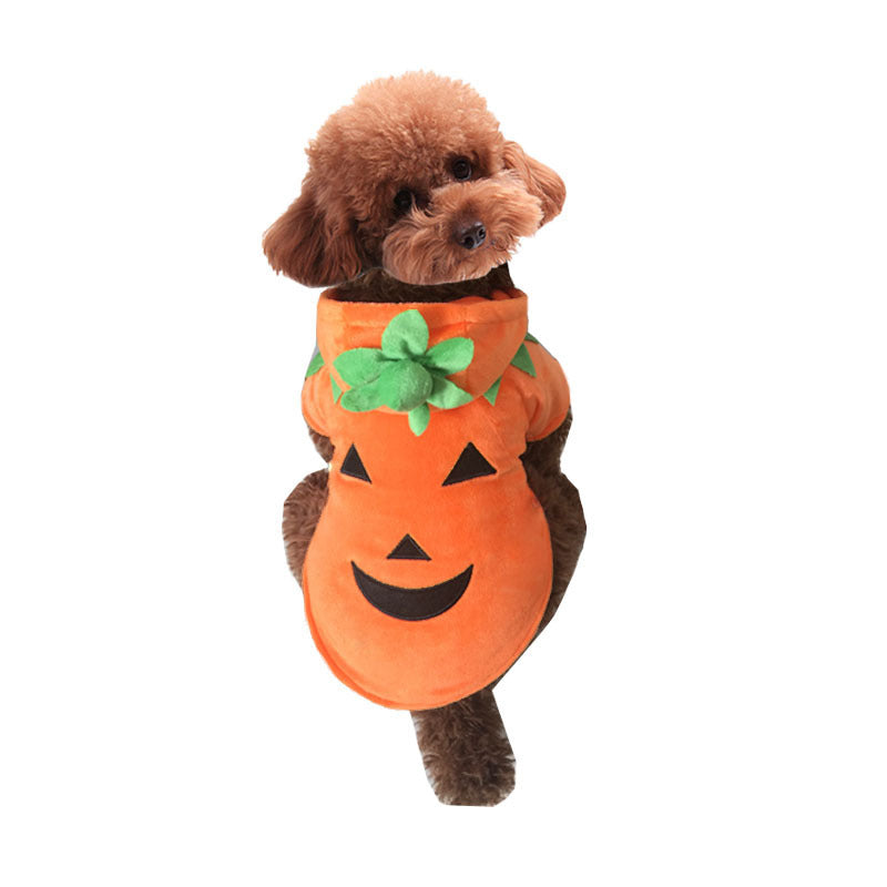 Pet Clothes Funny Pumpkin Clothes Winter Pet Clothes Halloween Clothes Dog Clothes