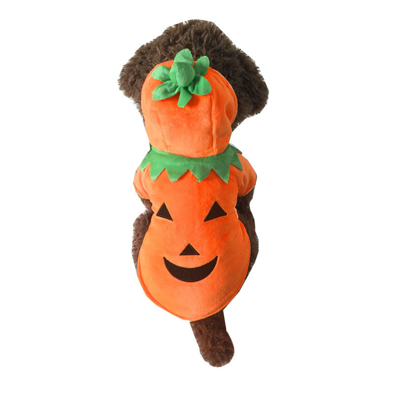 Pet Clothes Funny Pumpkin Clothes Winter Pet Clothes Halloween Clothes Dog Clothes