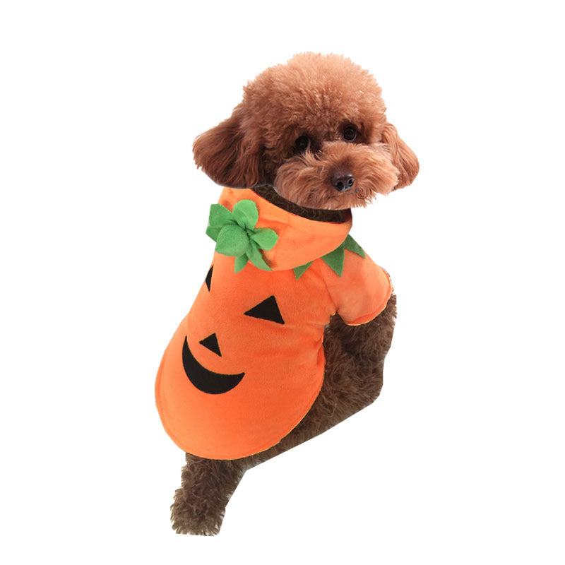 Pet Clothes Funny Pumpkin Clothes Winter Pet Clothes Halloween Clothes Dog Clothes