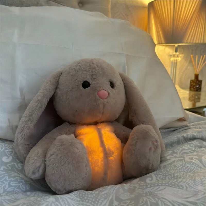 Breathing Rabbit Soothing Sensory Plush Toy With Relieve Anxiety Bunny Comforter Breathes For Newborn Conciliate Baby